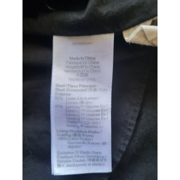 Madewell Linen-Blend Lucie Smocked Mini Dress Size S Bohemian Whimiscal Gothic - Picture 12 of 13